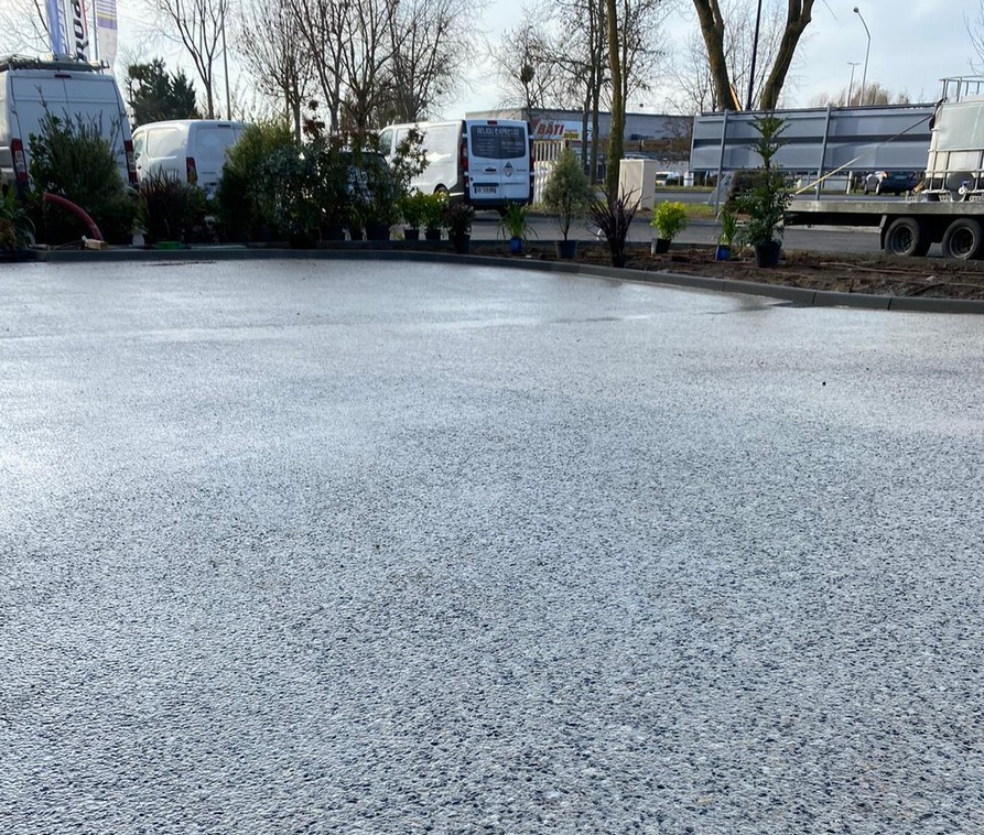 bouchardage sol beton parking saumur